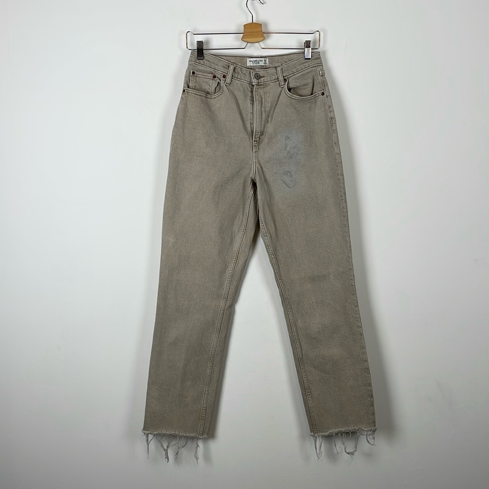 Abercrombie & Fitch Womens 29 The 90's Straight Ultra High Rise Curve Love Jeans